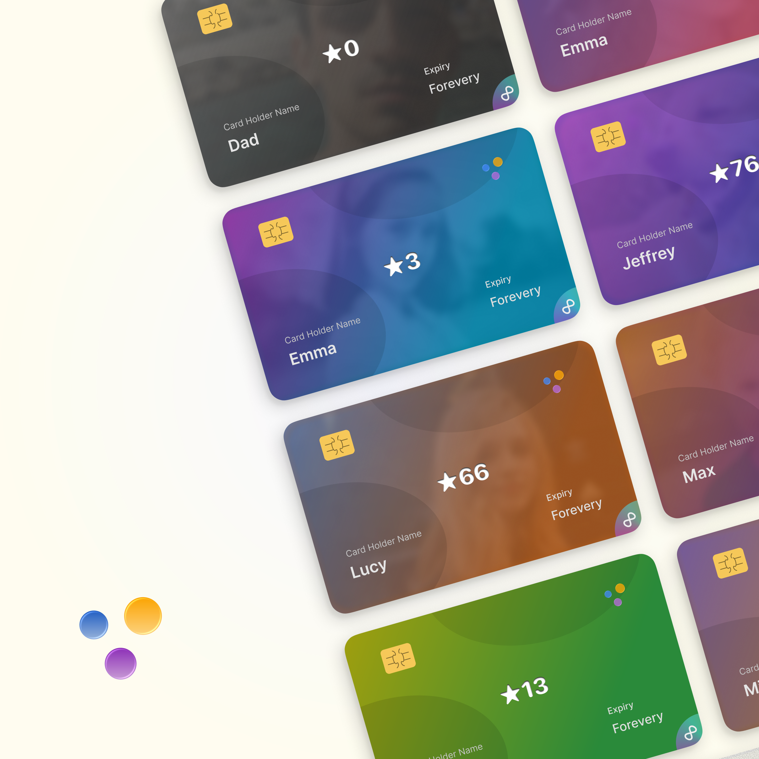 Odic Board reward cards showing points earned for family chores
